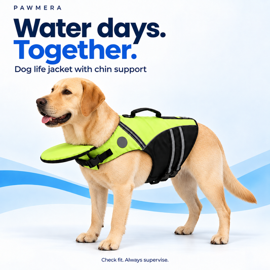 CoveTail dog life jacket by Pawmera — labrador hero